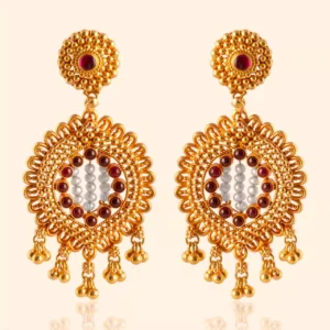Vedhika Gold Stud Earrings